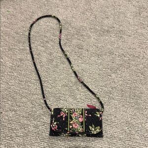 Vera Bradley Floral Black Crossbody Bag